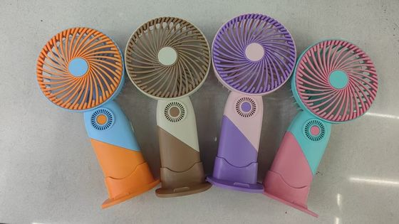 USB Charging, 400 Mah Battery, 5 Colors to Choose From, Can Be Placed on the Desk and Can Be Held Portable Handheld Small Fan