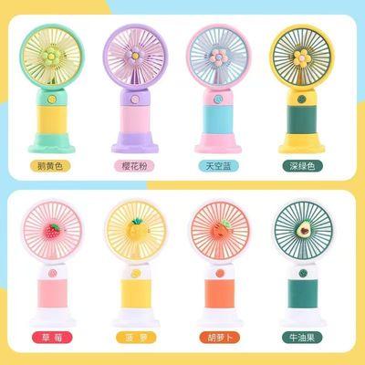 Comfortable Mini Usb Fan Powerbank Rechargeable Mini Fan 1800 Mah Portable Usb Powerful 2 in 1 Handhold Fan