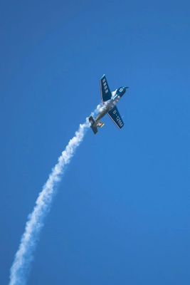 Flying  CJ6 civilian training plane model
