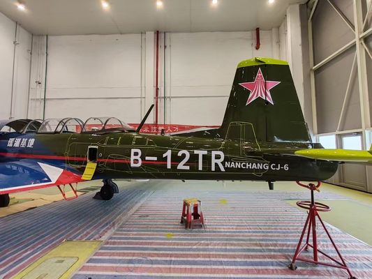 Flying  CJ6 civilian training plane model