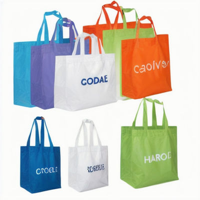 Eco-Friendly Medium Size Recycled Non-Woven Fabric Tote Bag Holographic Silver Metallic Shiny Portable Shopping Gift Bag