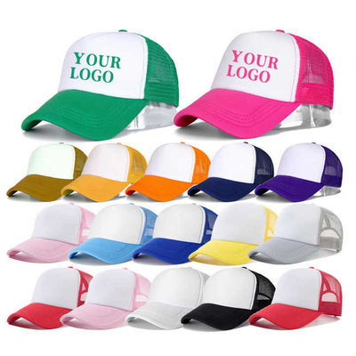 Custom Print 3D Logo High Quality Black OEM Sport Foam Hats Promotional Blank Unstructured Sport Golf Men Dad Trucker Cap Hat