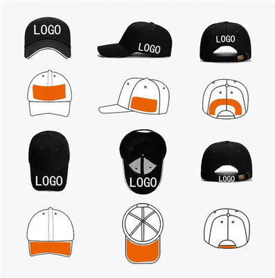 Luxury 6 Panel Black Blank Cotton Unstructured Baseball Dad Hats Caps Sports Plain With Custom Embroidery Logo for Man Women