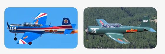 Export High Quality  civilian Aircraft CJ6 Airplanes Private Jets Civil Large Space Aircraft model
