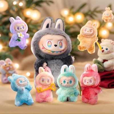 POP MART LABUBU Generation 1 Exciting Macaron, Generation 2 Vinyl Face Blind Box, Generation 3 High Energy Ahead Action Figur