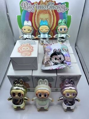 POP MART LABUBU Generation 1 Exciting Macaron, Generation 2 Vinyl Face Blind Box, Generation 3 High Energy Ahead Action Figur