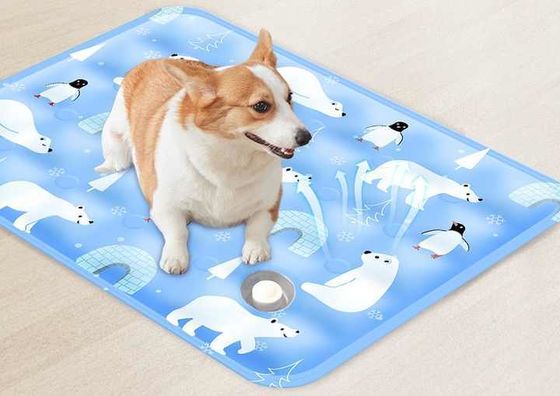 Wholesale Washable Ice Silk Mat Self Cooling Sleeping Kennel Pad Pet Reusable Bed Mat Dog Cooling Mat for Dogs Cats