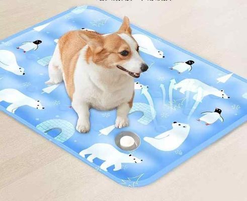 Wholesale Washable Ice Silk Mat Self Cooling Sleeping Kennel Pad Pet Reusable Bed Mat Dog Cooling Mat for Dogs Cats