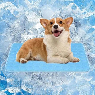 Wholesale Washable Ice Silk Mat Self Cooling Sleeping Kennel Pad Pet Reusable Bed Mat Dog Cooling Mat for Dogs Cats