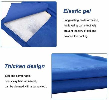 Summer Cooling Latex Pet Mat PVC and Nylon Cat and Dog Sleeping Bed with Ice Silk Cool Feature Animal Pattern Pet Supplies