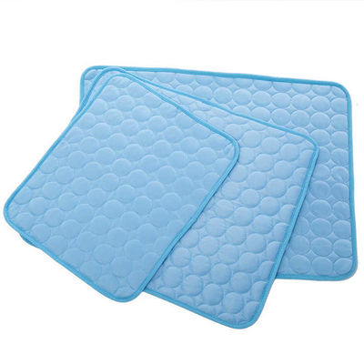 Summer Cooling Latex Pet Mat PVC and Nylon Cat and Dog Sleeping Bed with Ice Silk Cool Feature Animal Pattern Pet Supplies