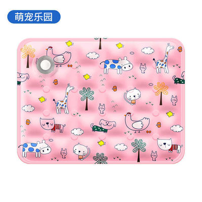 Summer Cooling Latex Pet Mat PVC and Nylon Cat and Dog Sleeping Bed with Ice Silk Cool Feature Animal Pattern Pet Supplies
