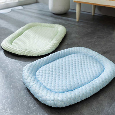 Summer Cooling Latex Pet Mat PVC and Nylon Cat and Dog Sleeping Bed with Ice Silk Cool Feature Animal Pattern Pet Supplies