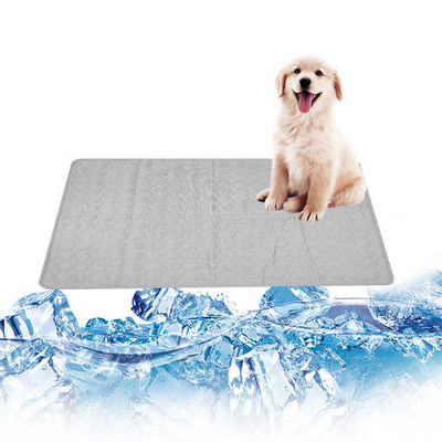 Summer Cooling Latex Pet Mat PVC and Nylon Cat and Dog Sleeping Bed with Ice Silk Cool Feature Animal Pattern Pet Supplies