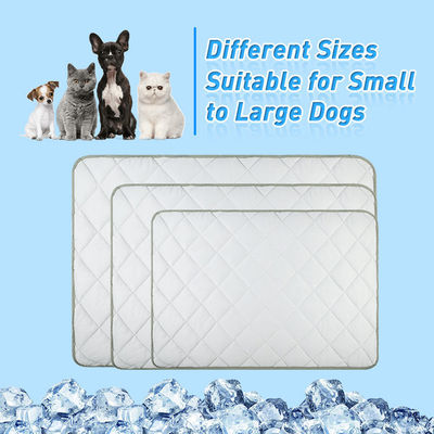 Summer Cooling Latex Pet Mat PVC and Nylon Cat and Dog Sleeping Bed with Ice Silk Cool Feature Animal Pattern Pet Supplies