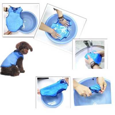 Cool Summer Cooling Dog Coat Breathable 'Ice Mesh' Pet Clothes Lightweight UV Resistant Home Wear Outfit